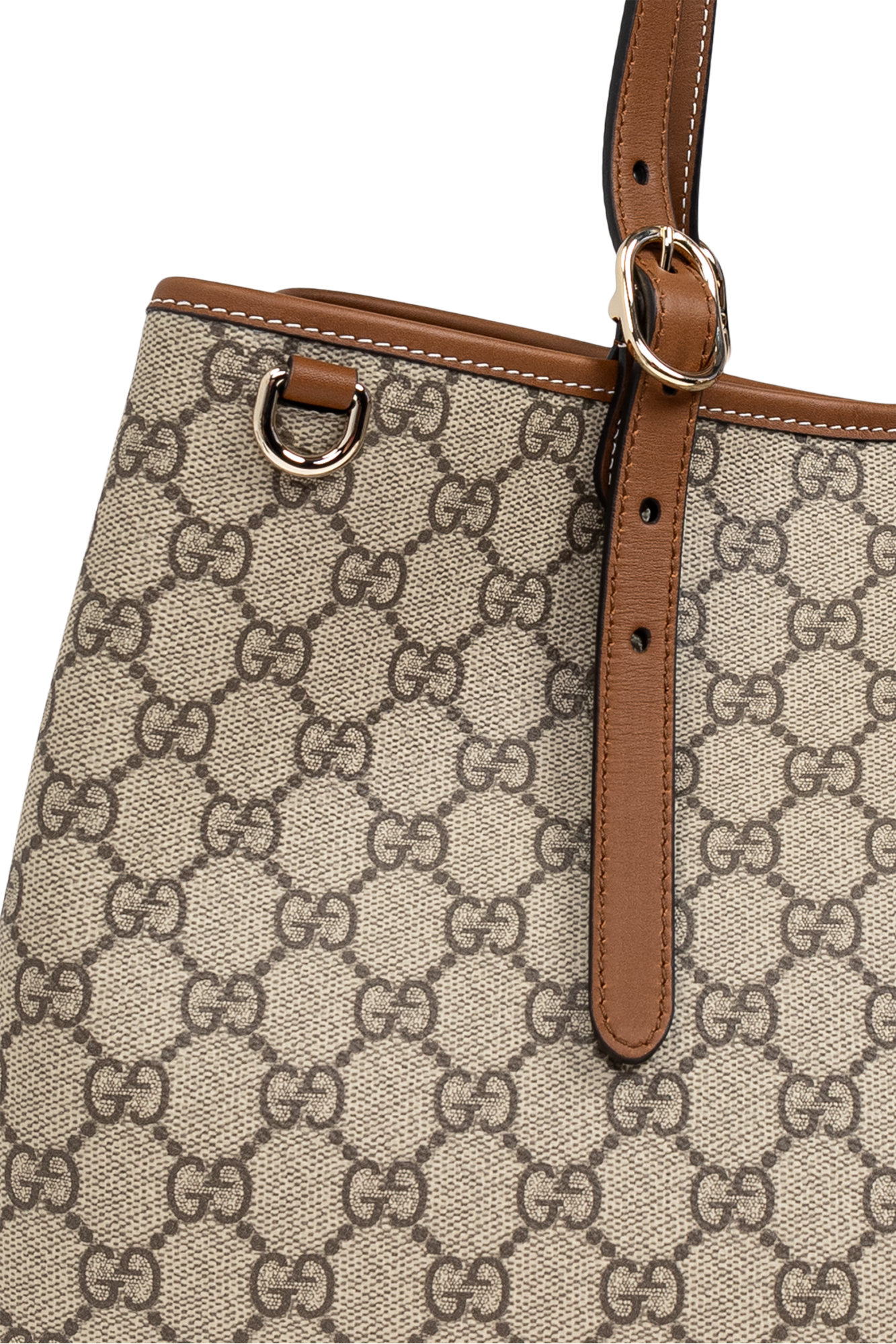 ショルダーバッグ・ポシェット GG EMBLEM MEDIUM SHOULDER BAG GG Emblem medium shoulder bag in beige and dark brown fabric